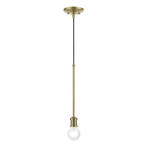 1 Light Antique Brass Single Pendant (108|47161-01)