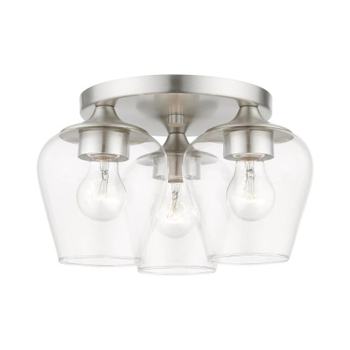 3 Light Brushed Nickel Flush Mount (108|46723-91)