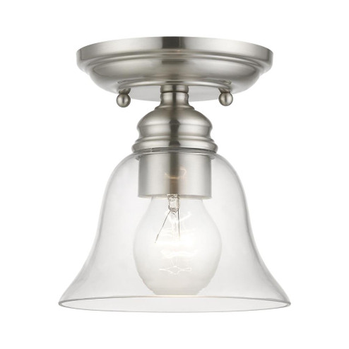 1 Light Brushed Nickel Small Semi-Flush (108|46481-91)