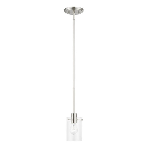 1 Light Brushed Nickel Single Pendant (108|46151-91)