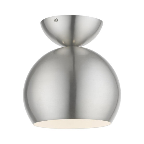 1 Light Brushed Nickel Globe Semi-Flush (108|45487-91)