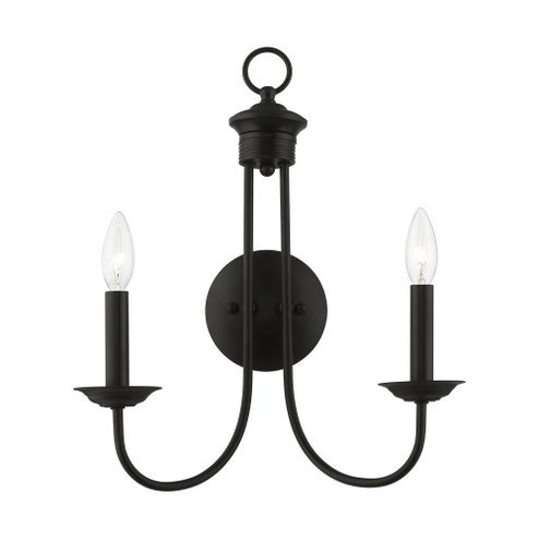 2 Light Black Double Sconce (108|42682-04)