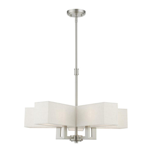 5 Light Brushed Nickel Chandelier (108|42665-91)