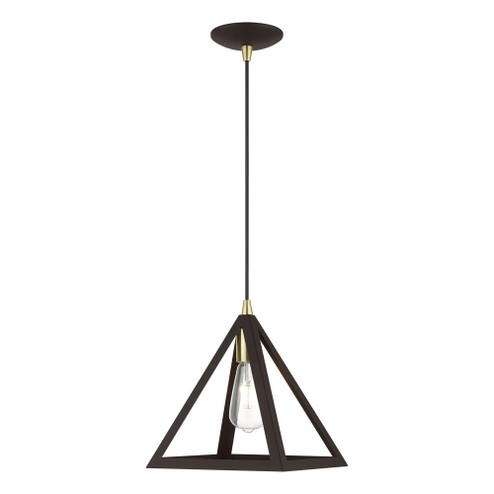 1 Light Bronze with Antique Brass Accents Pendant (108|41329-07)