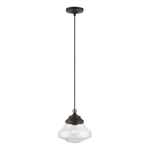 1 Light Bronze with Antique Brass Accent Mini Pendant (108|41293-07)