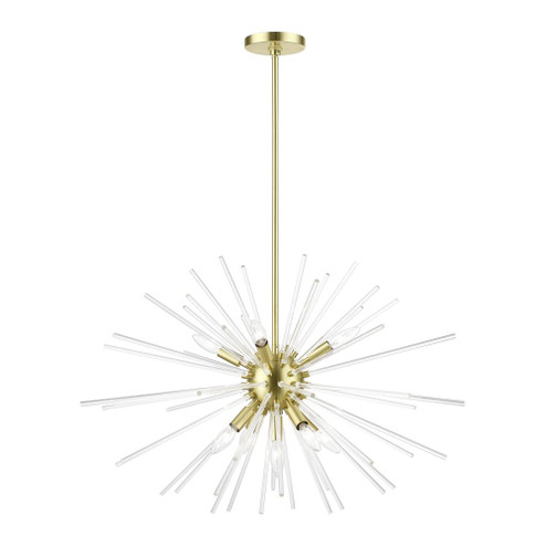 9 Light Satin Brass Large Pendant Chandelier (108|41255-12)