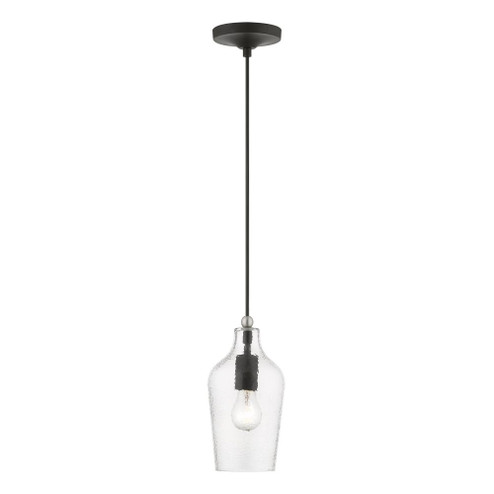 1 Light Black with Brushed Nickel Accent Mini Pendant (108|41240-04)