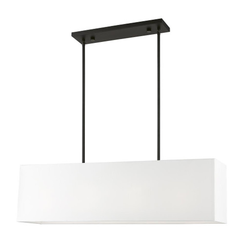 4 Light Black Linear Chandelier (108|41155-04)