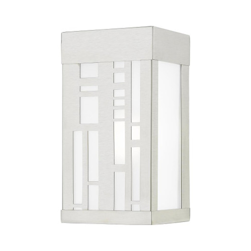 1 Light Brushed Nickel Outdoor ADA Small Sconce (108|22971-91)