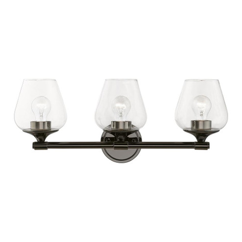 3 Light Black Chrome Vanity Sconce (108|17473-46)