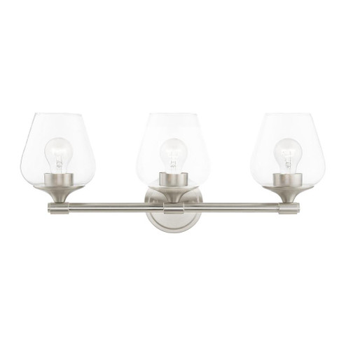 3 Light Brushed Nickel Vanity Sconce (108|17473-91)