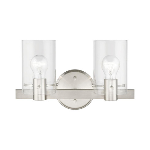 2 Light Brushed Nickel Vanity Sconce (108|17232-91)