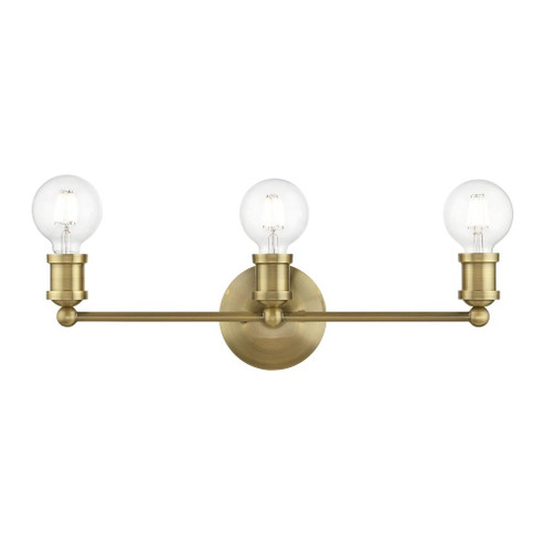 3 Light Antique Brass ADA Vanity Sconce (108|14423-01)