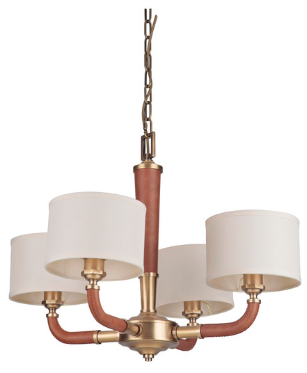 Huxley 4 Light Chandelier in Vintage Brass (20|48124-VB)