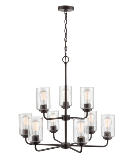 Moven 9-Light Chandelier Ceiling - Rubbed Bronze (670|9609-RBZ)