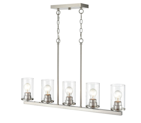 Verlana 5-Light Chandelier Ceiling Light Brushed Nickel (670|2725-BN)