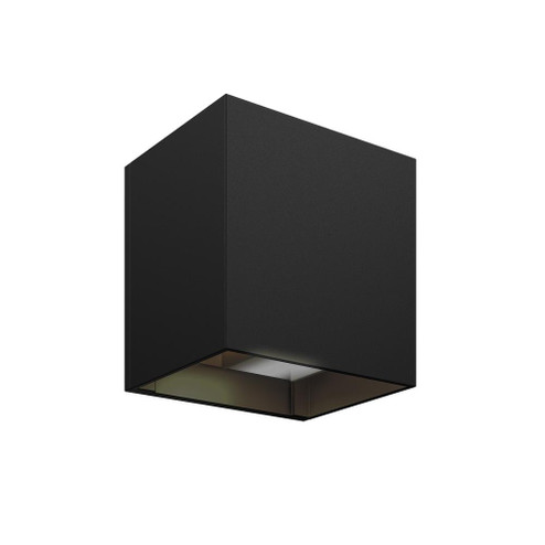 4 Inch Square Directional Up/Down LED Wall Sconce CCT (776|LEDWALL-G-CC-BK)