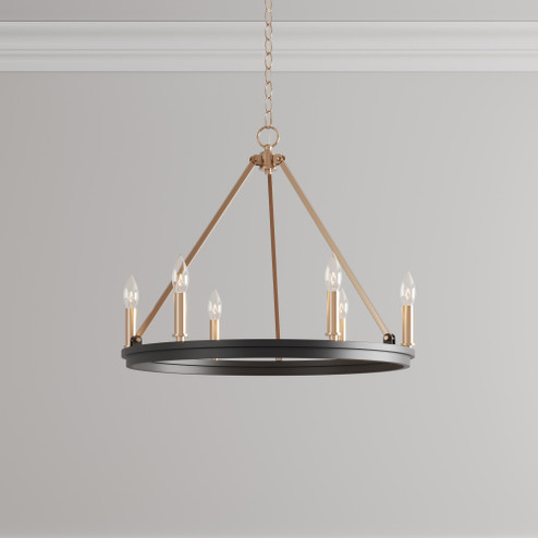Carruth 5-Light Chandelier Ceiling Light Matte Black Modern Gold (670|9506-MB/MG)