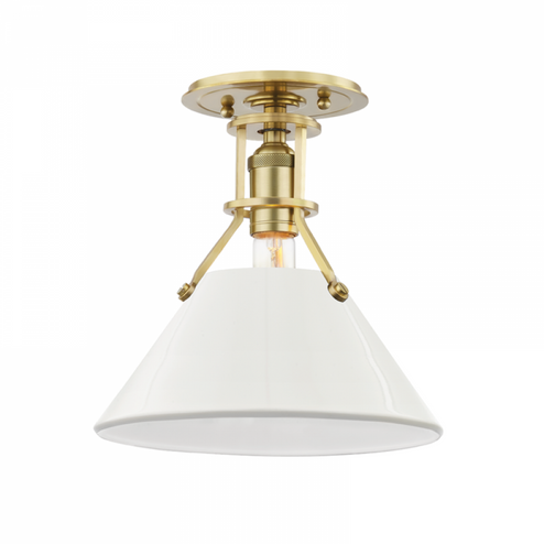 1 LIGHT SEMI FLUSH (57|MDS353-AGB/OW)