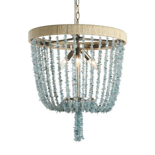 Sea Breeze Blue Basket Chandelier (5578|H22113-3)