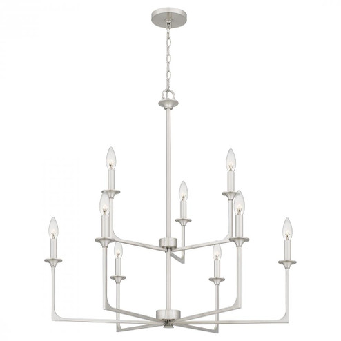 Prescott 9-Light Brushed Nickel Chandelier (26|PRC5232BN)