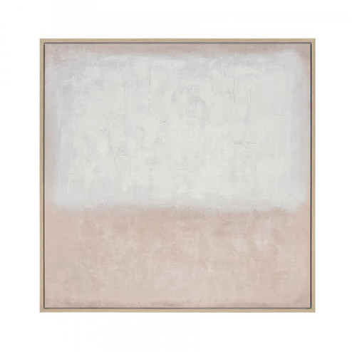 White Colorfield Abstract Framed Wall Art (91|H0026-10459)