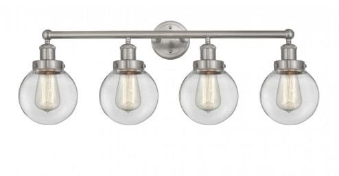 Beacon - 4 Light - 33 inch - Brushed Satin Nickel - Bath Vanity Light (3442|616-4W-SN-G202-6)