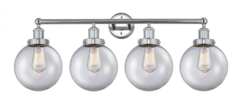 Beacon - 4 Light - 35 inch - Polished Chrome - Bath Vanity Light (3442|616-4W-PC-G202-8)