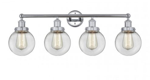 Beacon - 4 Light - 33 inch - Polished Chrome - Bath Vanity Light (3442|616-4W-PC-G202-6)