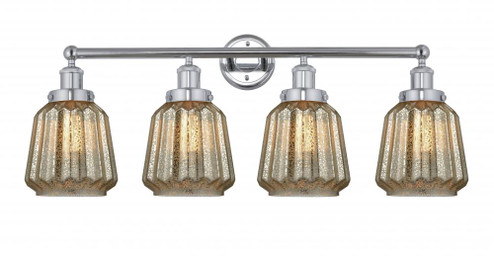 Chatham - 4 Light - 34 inch - Polished Chrome - Bath Vanity Light (3442|616-4W-PC-G146)