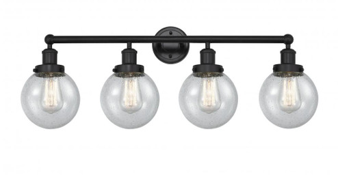 Beacon - 4 Light - 33 inch - Matte Black - Bath Vanity Light (3442|616-4W-BK-G204-6)