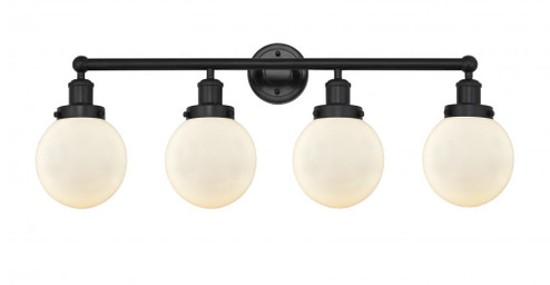 Beacon - 4 Light - 33 inch - Matte Black - Bath Vanity Light (3442|616-4W-BK-G201-6)