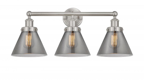 Cone - 3 Light - 26 inch - Brushed Satin Nickel - Bath Vanity Light (3442|616-3W-SN-G43)