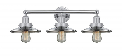 Railroad - 3 Light - 26 inch - Polished Chrome - Bath Vanity Light (3442|616-3W-PC-M7)