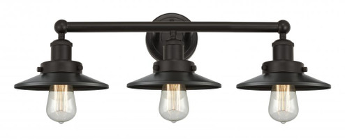 Railroad - 3 Light - 26 inch - Oil Rubbed Bronze - Bath Vanity Light (3442|616-3W-OB-M5-OB)