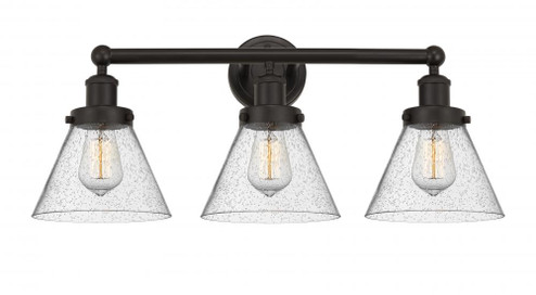 Cone - 3 Light - 26 inch - Oil Rubbed Bronze - Bath Vanity Light (3442|616-3W-OB-G44)