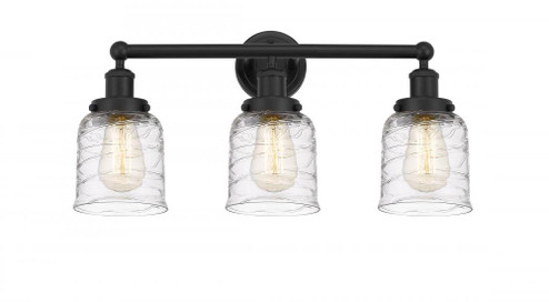 Bell - 3 Light - 23 inch - Matte Black - Bath Vanity Light (3442|616-3W-BK-G513)