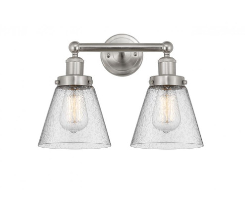 Cone - 2 Light - 15 inch - Brushed Satin Nickel - Bath Vanity Light (3442|616-2W-SN-G64)