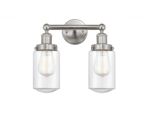 Dover - 2 Light - 14 inch - Brushed Satin Nickel - Bath Vanity Light (3442|616-2W-SN-G312)