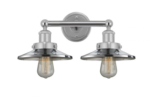 Railroad - 2 Light - 17 inch - Polished Chrome - Bath Vanity Light (3442|616-2W-PC-M7)