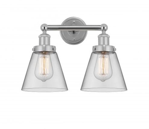Cone - 2 Light - 15 inch - Polished Chrome - Bath Vanity Light (3442|616-2W-PC-G62)
