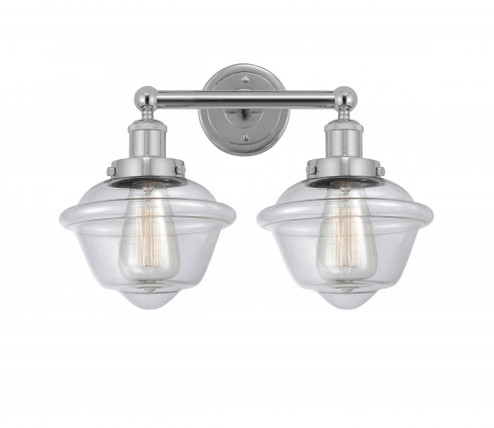 Oxford - 2 Light - 16 inch - Polished Chrome - Bath Vanity Light (3442|616-2W-PC-G532)