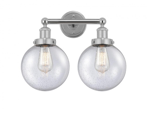 Beacon - 2 Light - 17 inch - Polished Chrome - Bath Vanity Light (3442|616-2W-PC-G204-8)