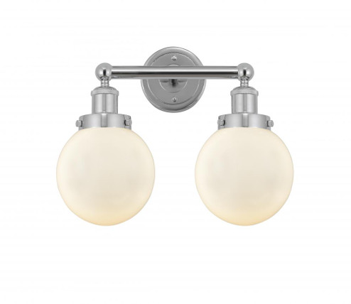 Beacon - 2 Light - 15 inch - Polished Chrome - Bath Vanity Light (3442|616-2W-PC-G201-6)