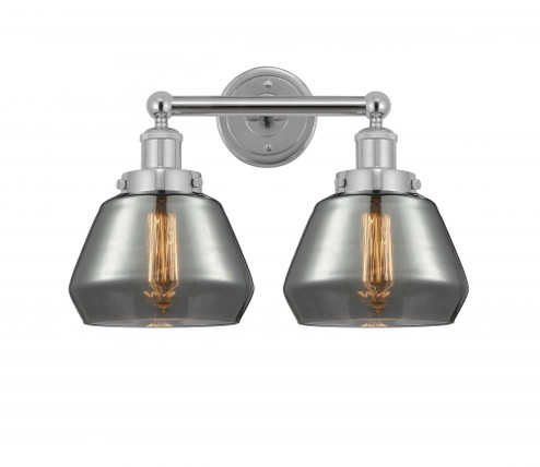 Fulton - 2 Light - 16 inch - Polished Chrome - Bath Vanity Light (3442|616-2W-PC-G173)