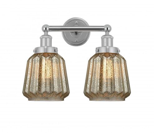 Chatham - 2 Light - 16 inch - Polished Chrome - Bath Vanity Light (3442|616-2W-PC-G146)
