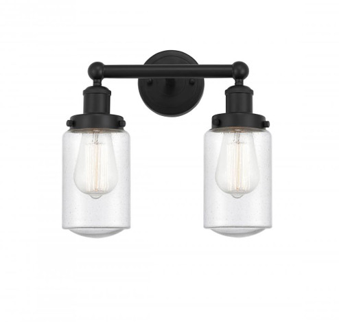 Dover - 2 Light - 14 inch - Matte Black - Bath Vanity Light (3442|616-2W-BK-G314)