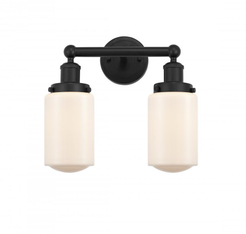 Dover - 2 Light - 14 inch - Matte Black - Bath Vanity Light (3442|616-2W-BK-G311)