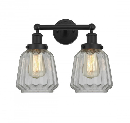 Chatham - 2 Light - 16 inch - Matte Black - Bath Vanity Light (3442|616-2W-BK-G142)