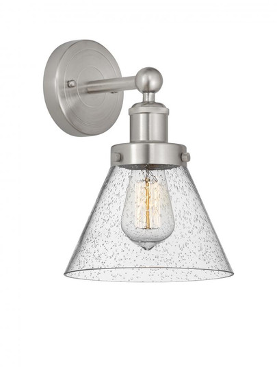 Cone - 1 Light - 8 inch - Brushed Satin Nickel - Sconce (3442|616-1W-SN-G44)